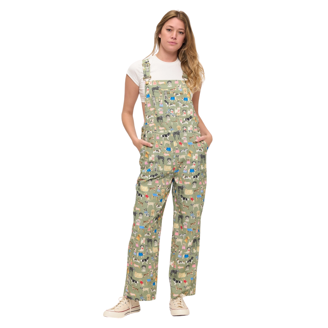 Colorful Dog Breeds Overalls