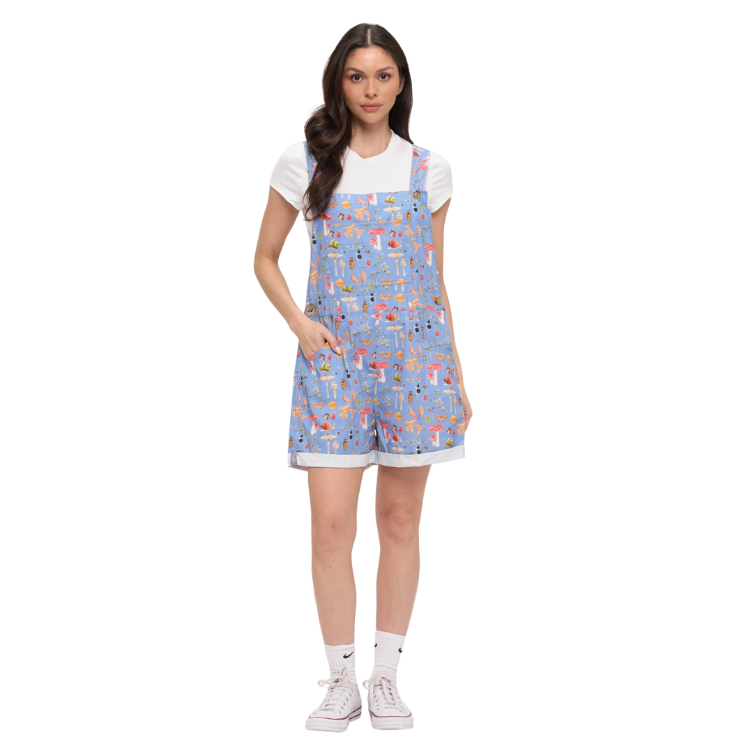 Enchanted Forest Mushroom Shortalls