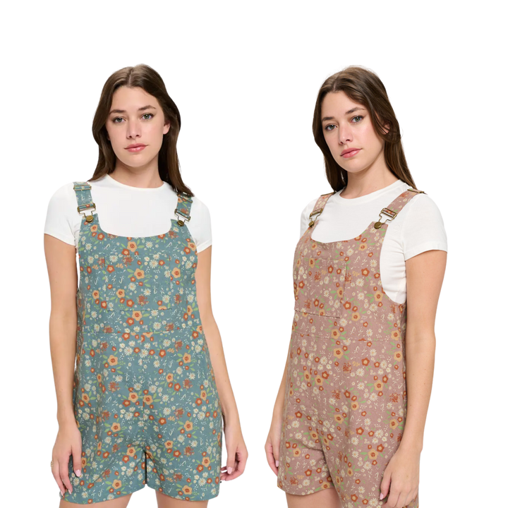 Floral Daisy Dreams Shortalls