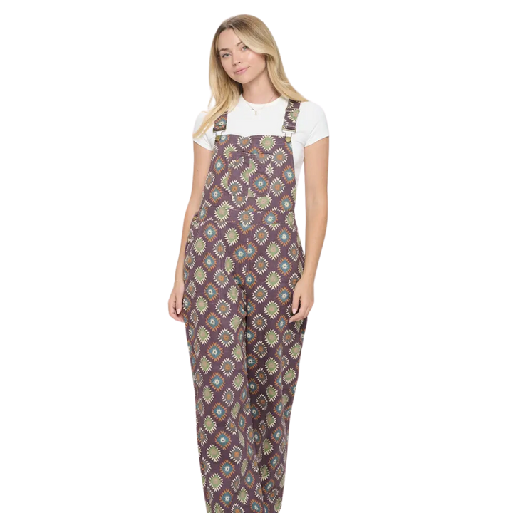 Diamond Print Cotton Overall
