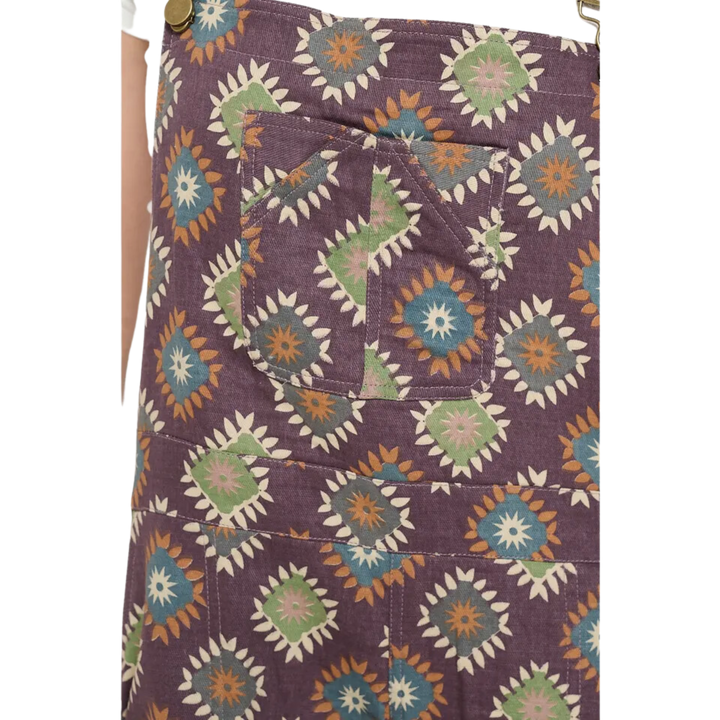 Diamond Print Cotton Overall