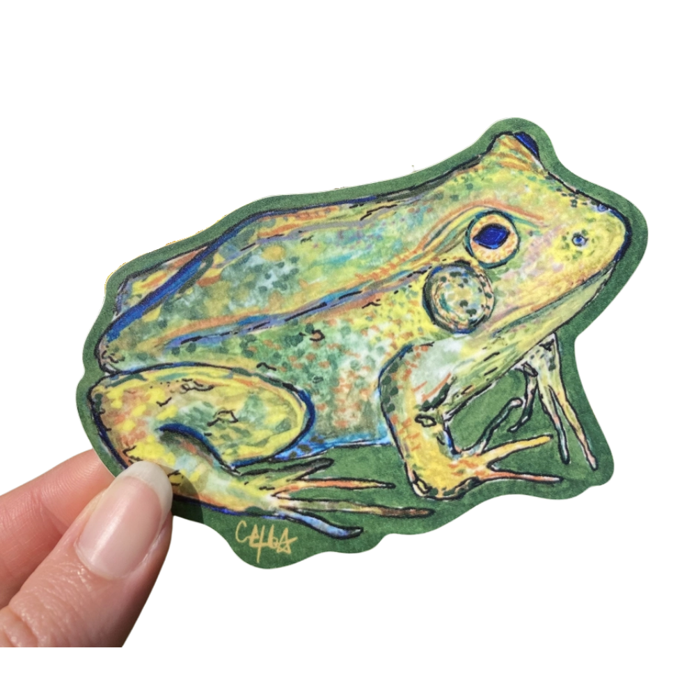 Whimsical Frog Sticker