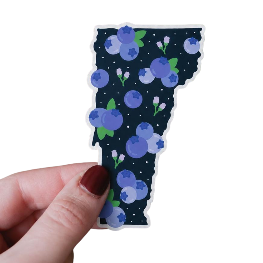 Vermont State Blueberry Sticker