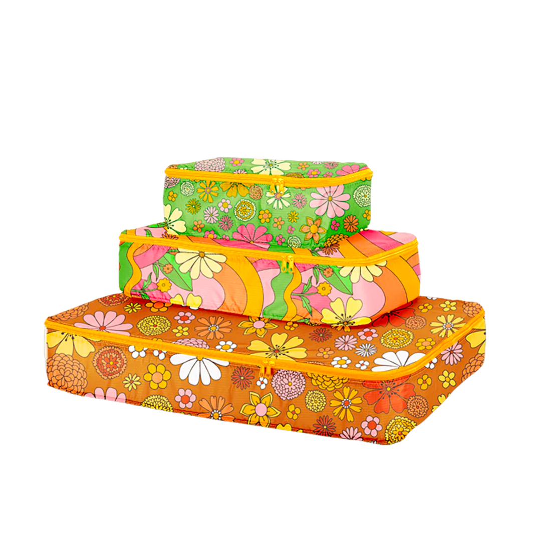 Flower Power Packing Cube Set