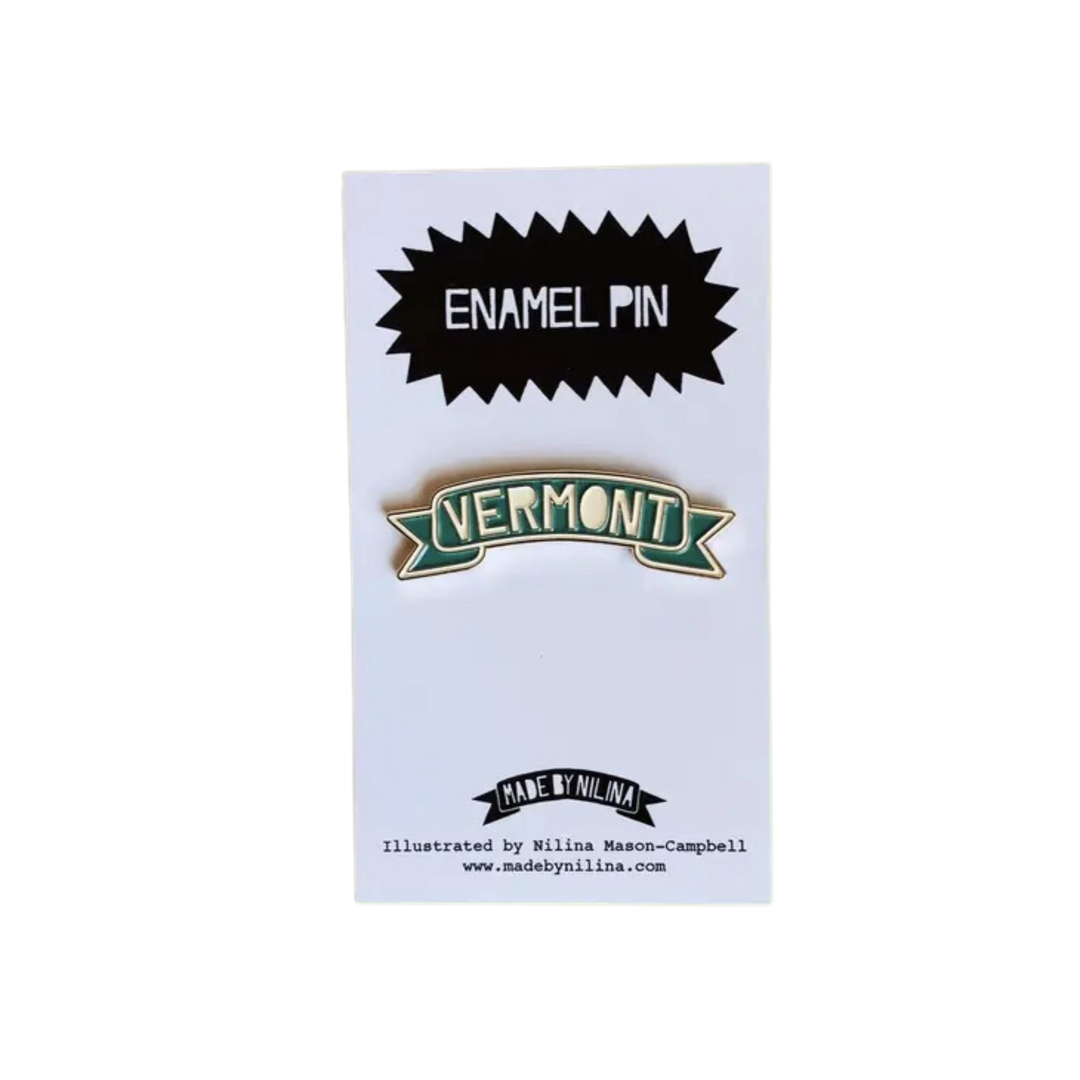 Vermont Enamel Pin Banner