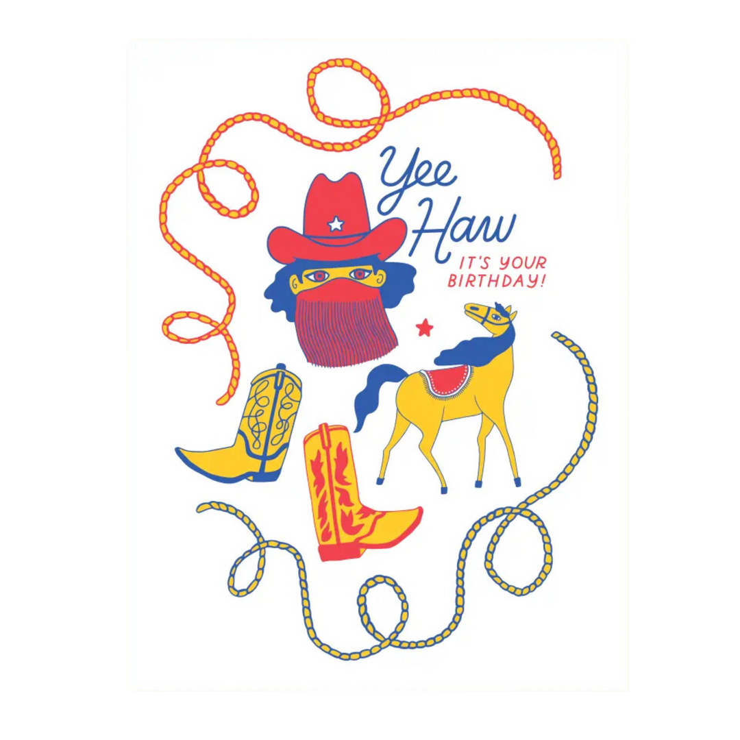 Yeehaw Bday Card