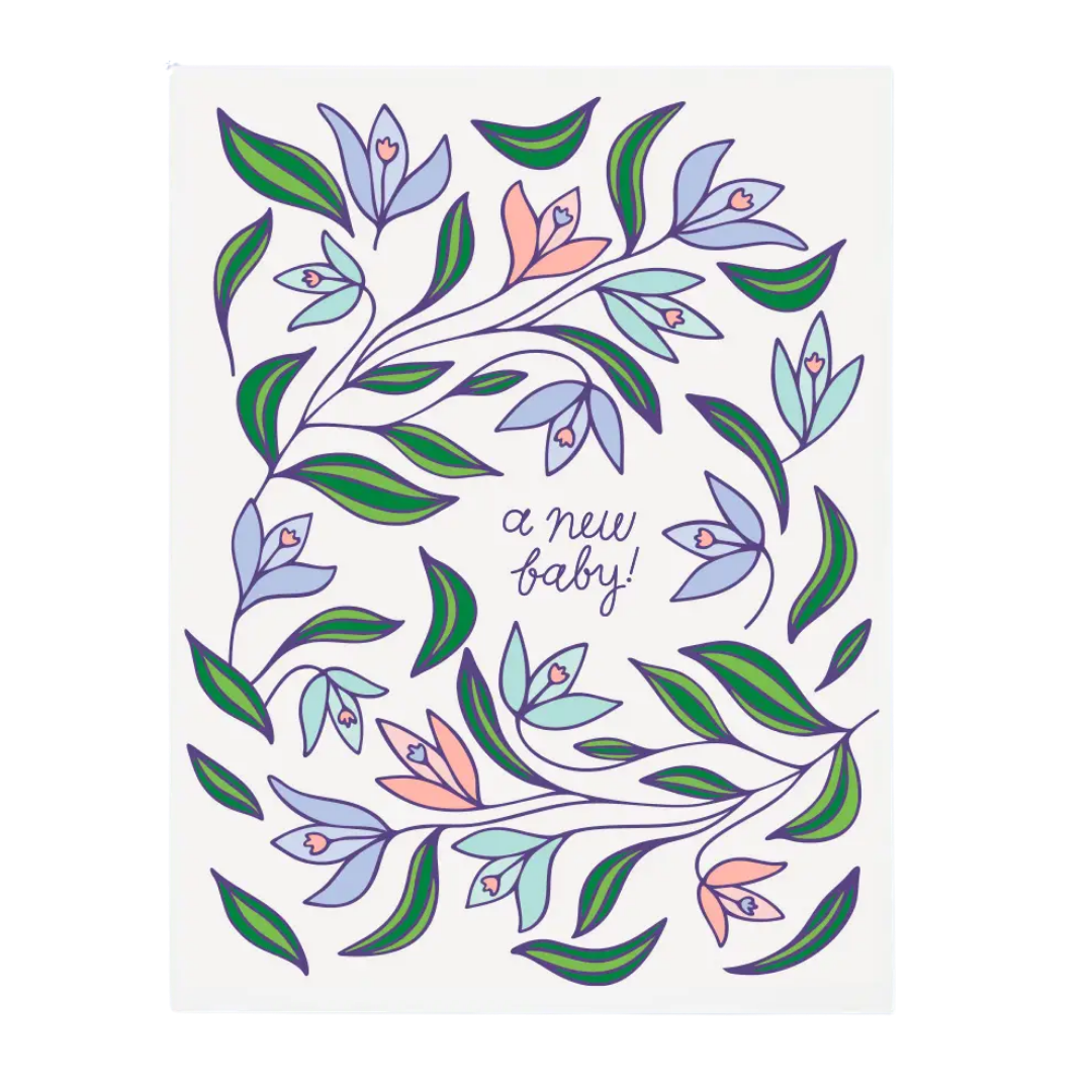 Snowdrops New Baby Card