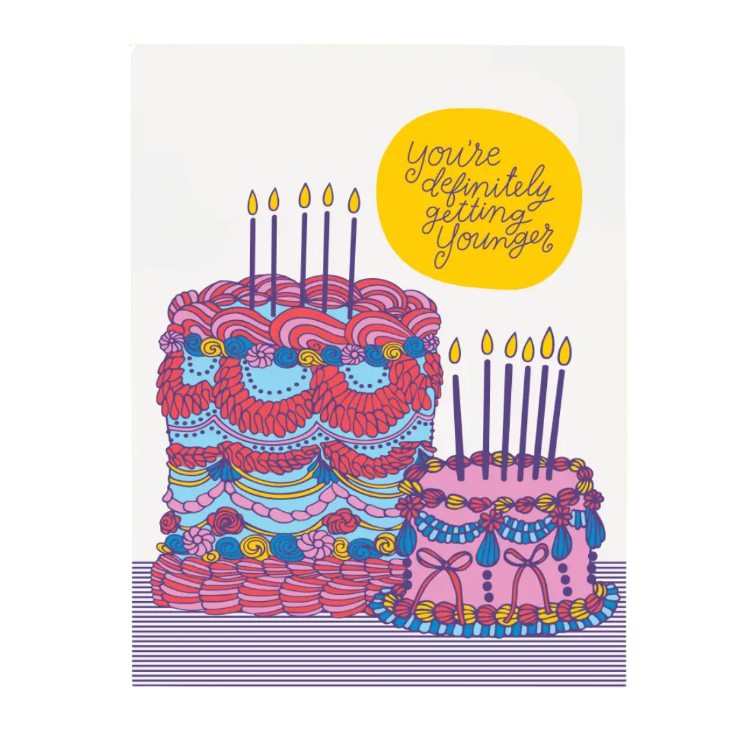 Younger Cakes Birthday Card