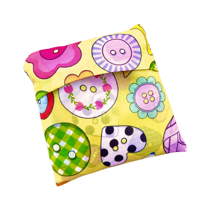 Cute As a Button Foldable Bag