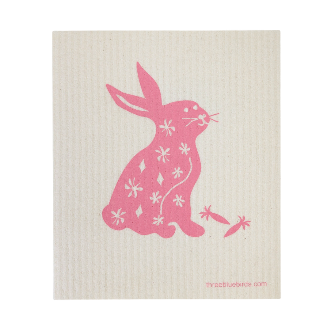Happy Hare Swedish Dishcloth