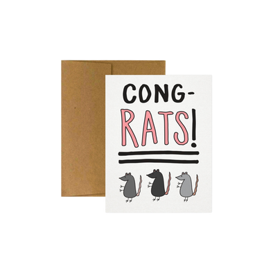 Cong-RATS Congratulations Card