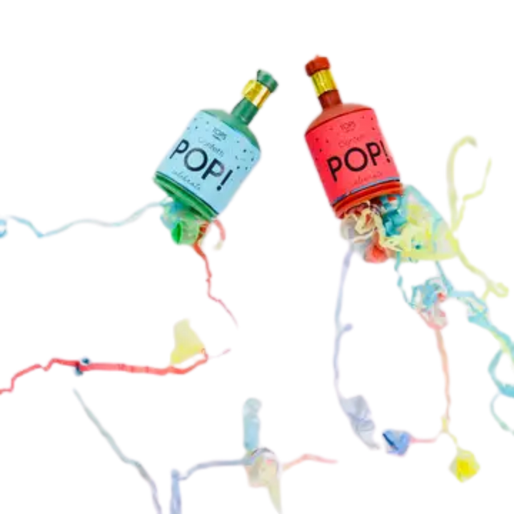 Confetti Pop! Streamers- Multi-Color- Set of 12