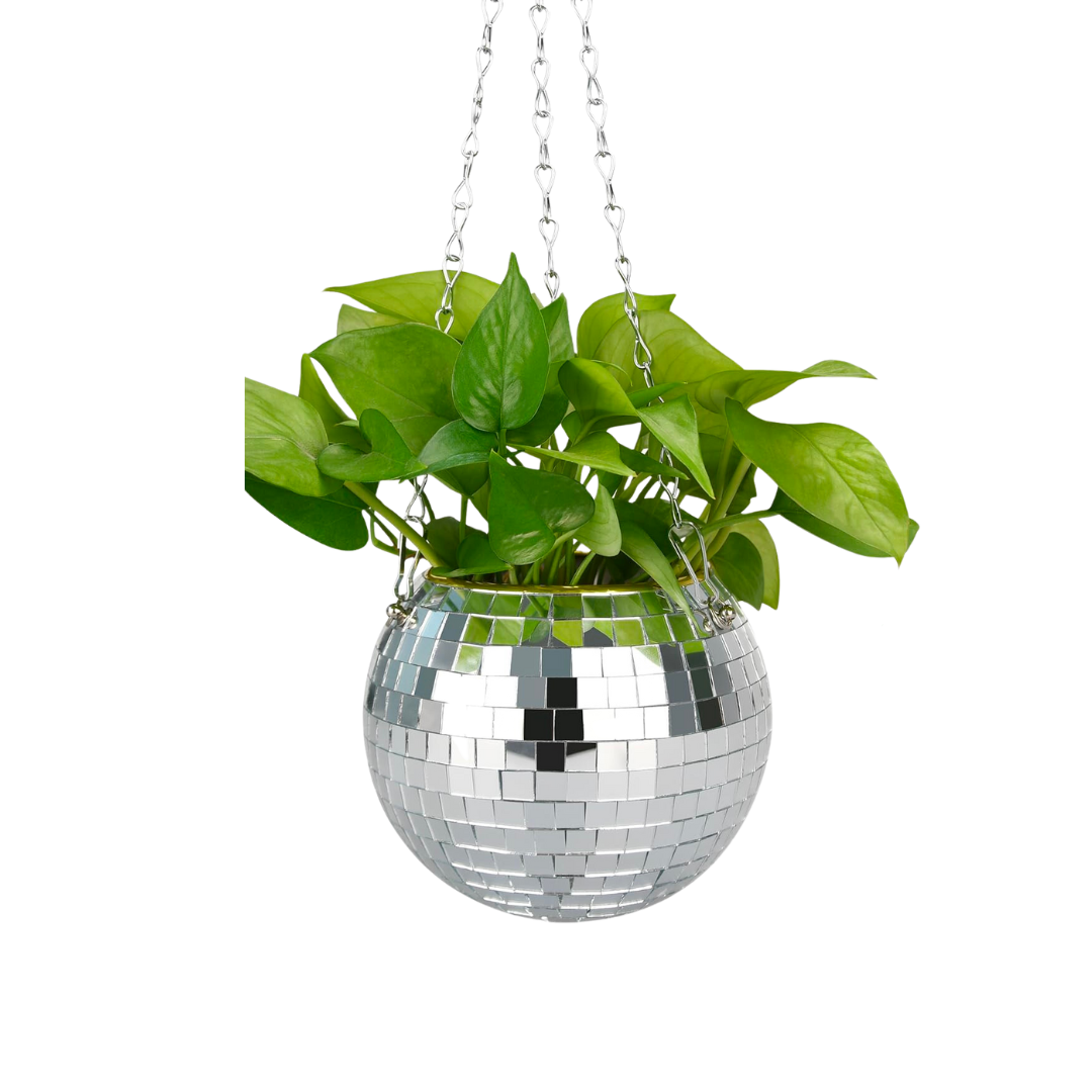 6" Disco Ball Planter