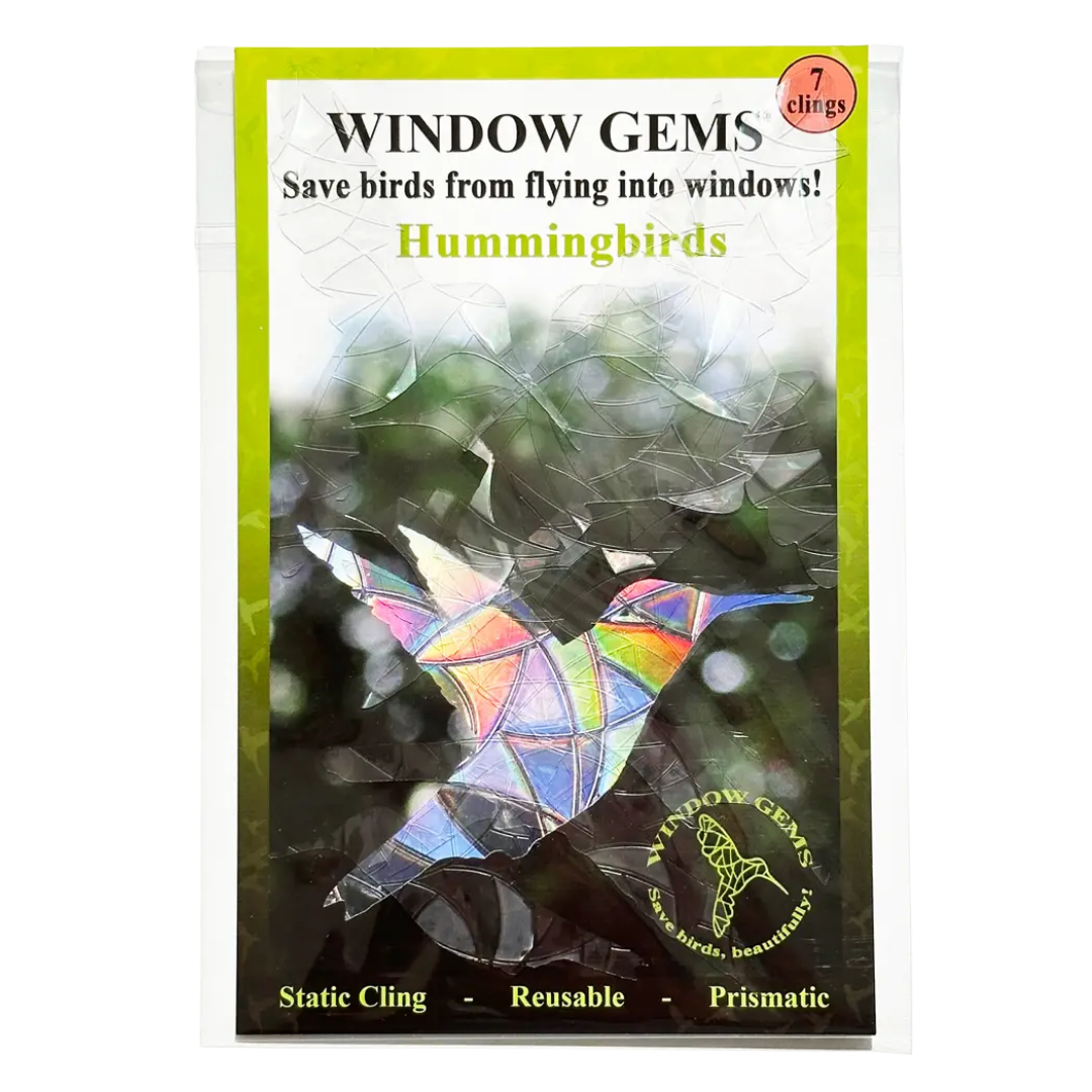 Prismatic Hummingbird Window Clings (7ct)