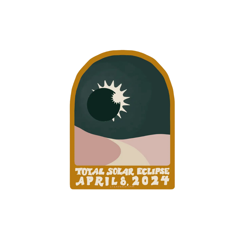 Landscape Eclipse Vinyl Sticker