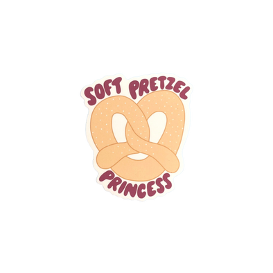 Soft Pretzel Princess Sticker