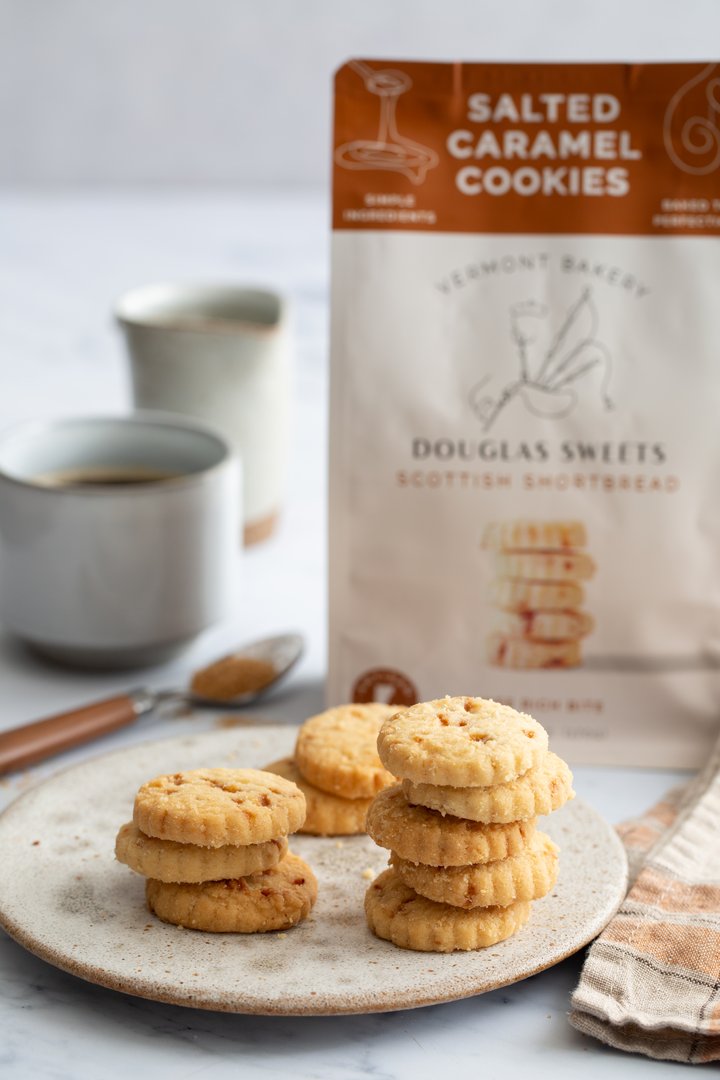 Salted Caramel Shortbread Cookies