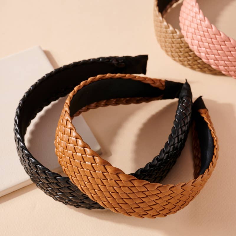 Braided Leather Headband