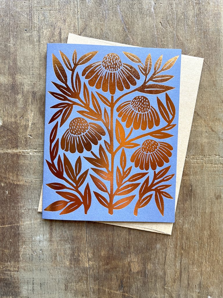 Foil Stamped Floral Card Box Set