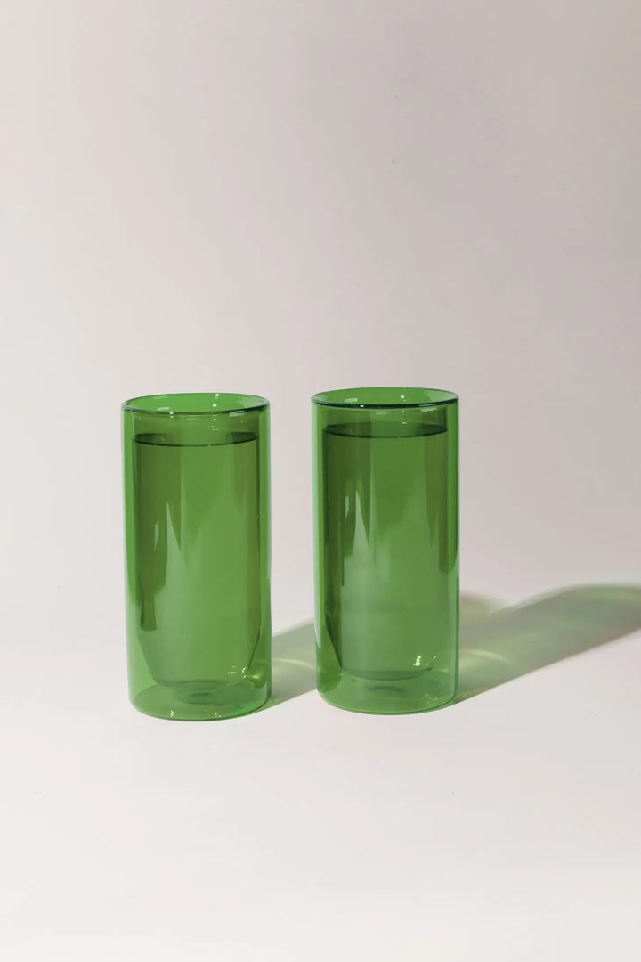 16 oz Double-Wall Glass Set