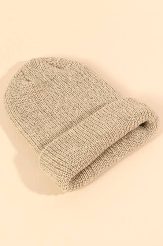 Low Gauge Ribbed Beanie
