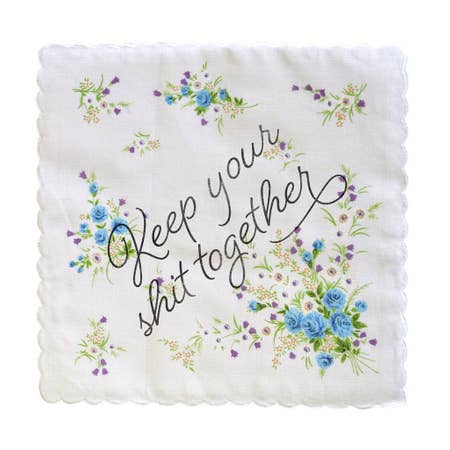 Keep Your Shit Together Handkerchief - Assorted Florals