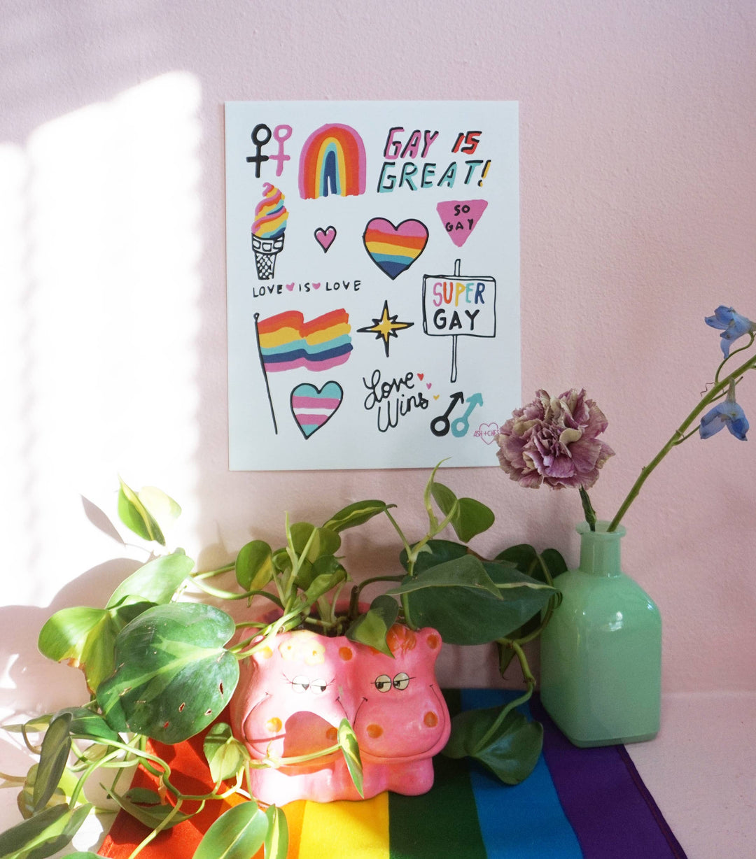 Gay Stuff 8 x 10 Art Print