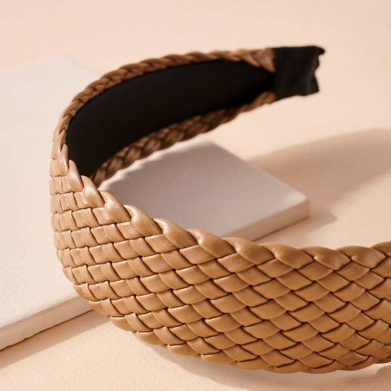 Braided Leather Headband