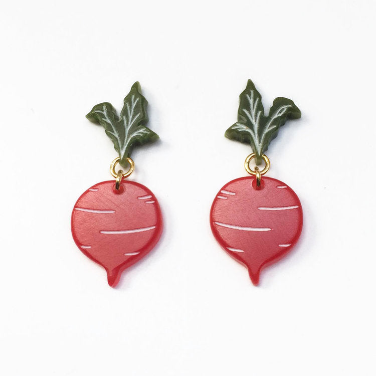 Beet Earrings - Small