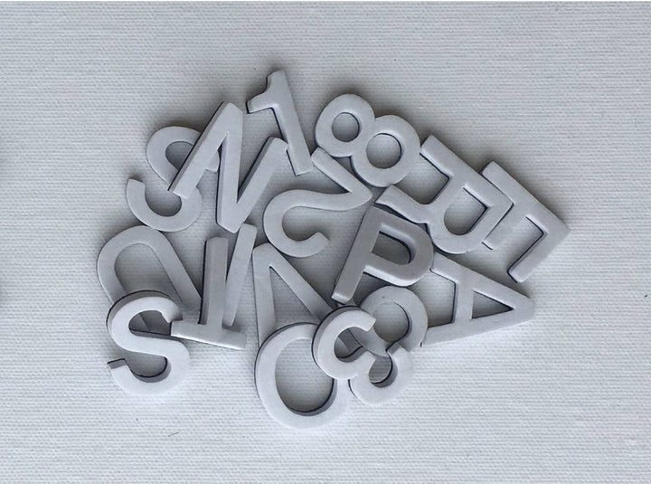 White Letterlove Magnetic Letters