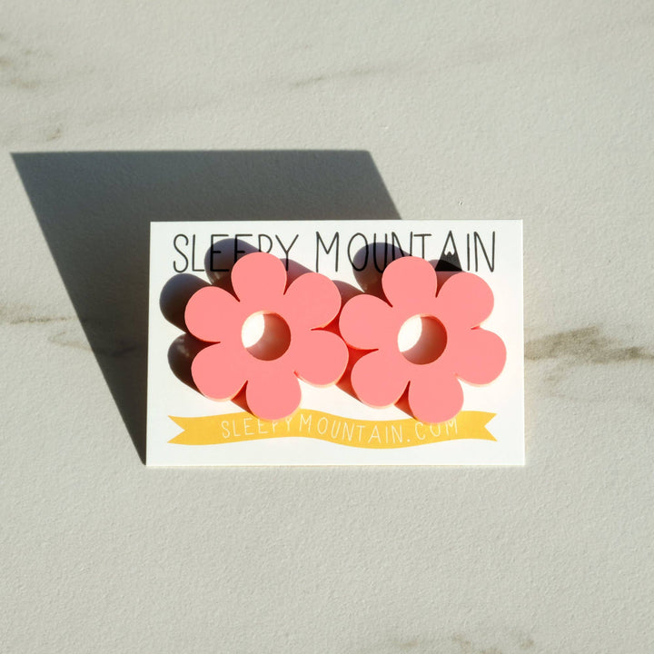 Daisy Earrings - Acrylic Statement Studs