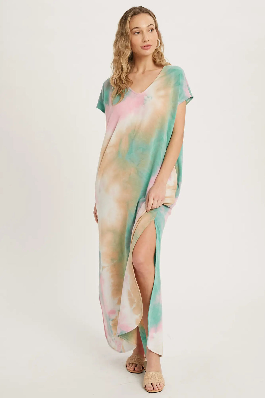 Tie Dye Maxi Jersey Dress