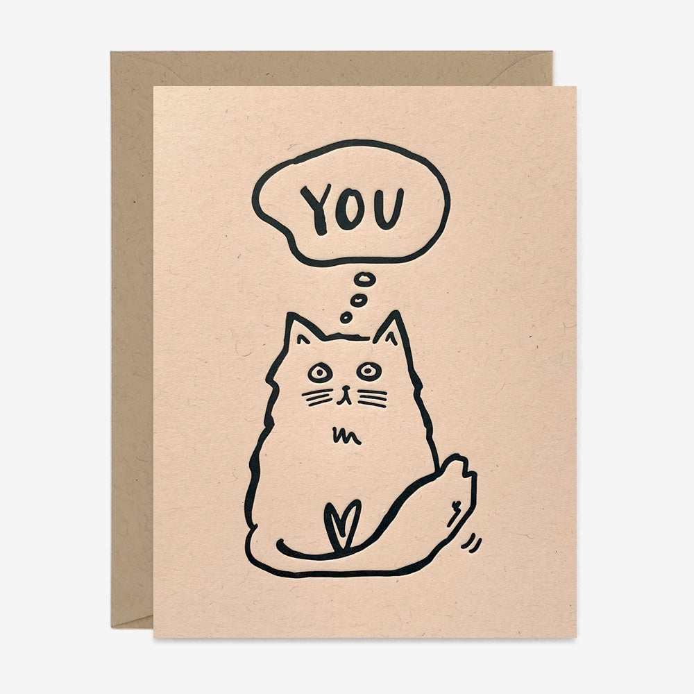 Thinking of You Cat Card
