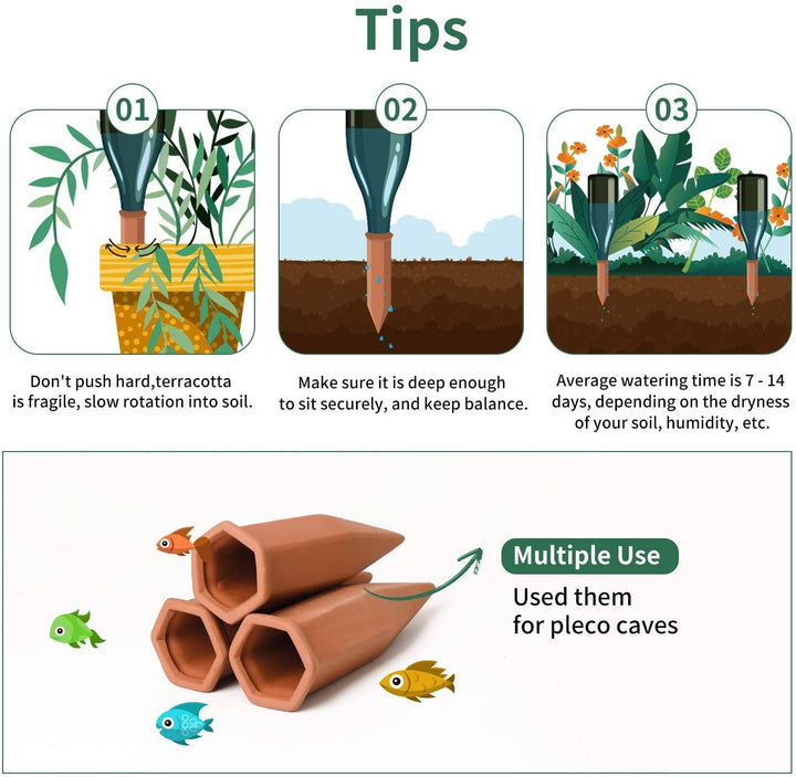Terracotta Plant Watering Stake