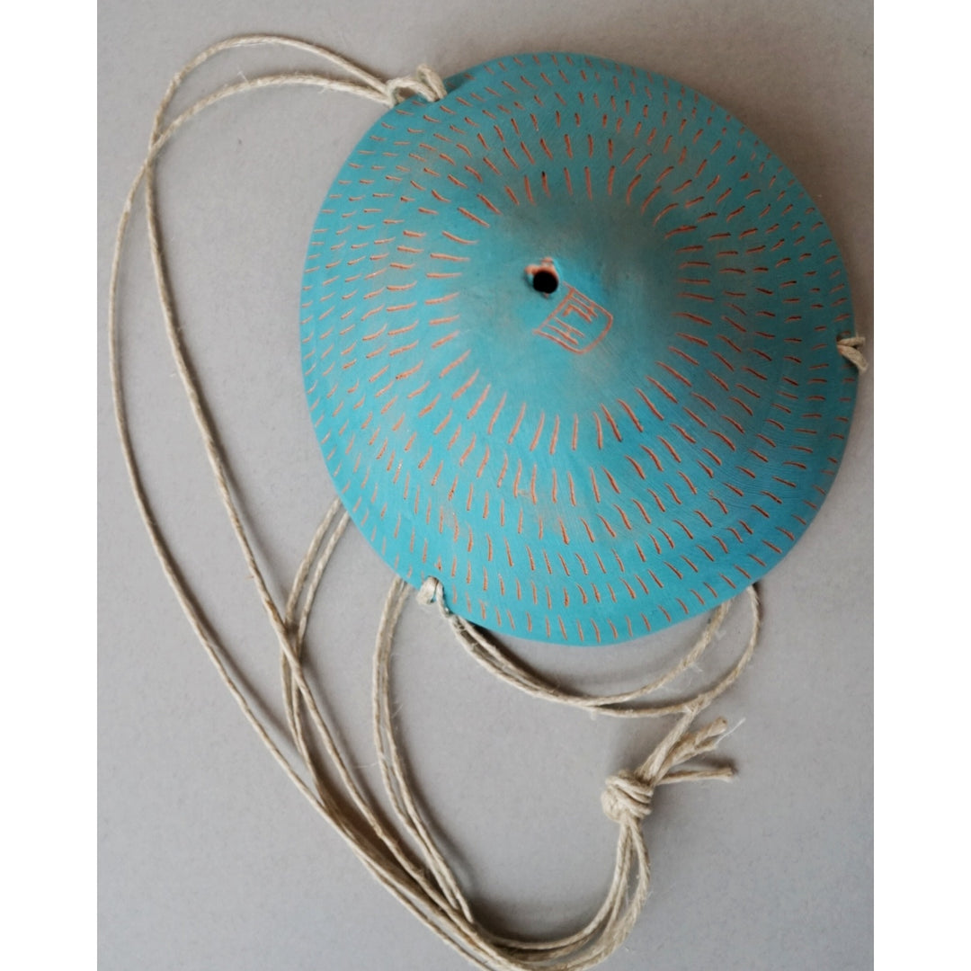 Dash Hanging Planter - Teal & Terracotta