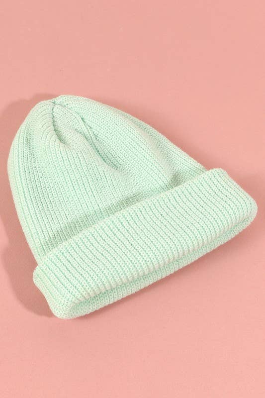 Low Gauge Ribbed Beanie