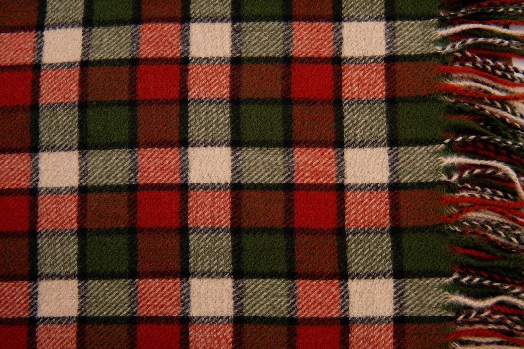 Corbet Check Scarf in Rust/Olive