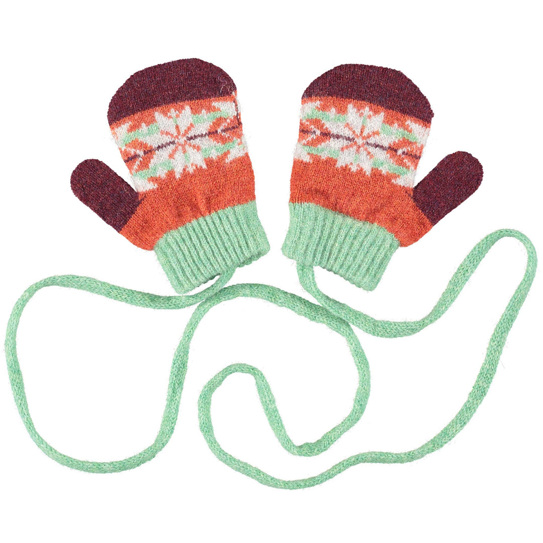Kid's Patterned Lambswool Mittens