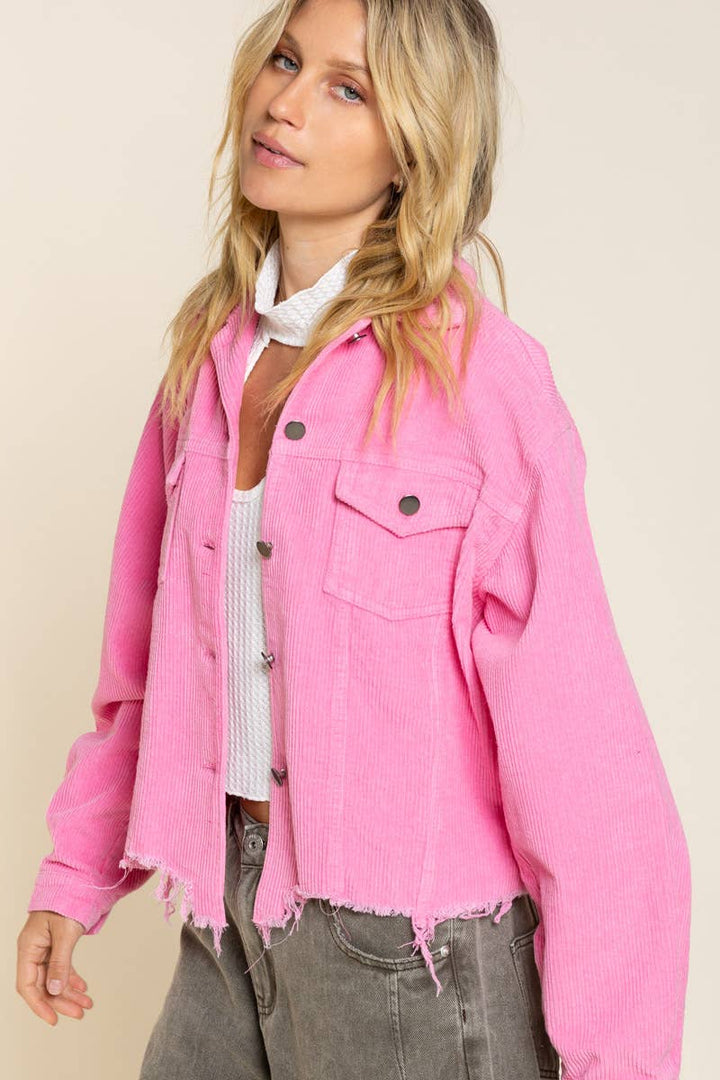 Hot Pink Corduroy Jacket