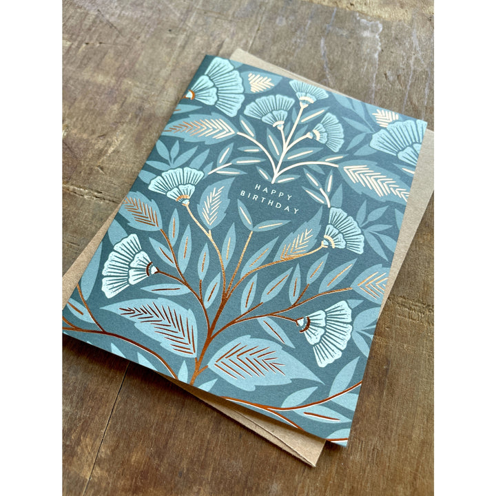 Happy Birthday Foil Stamped Card
