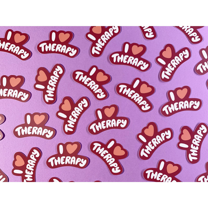 I Heart Therapy Sticker