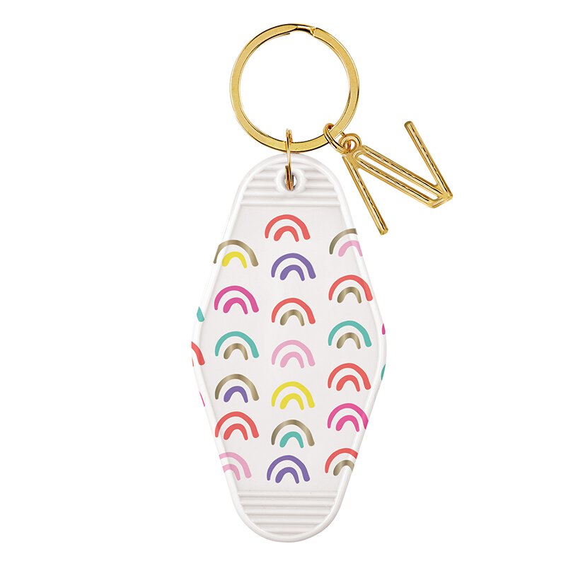 Rainbow Motel Key Tag