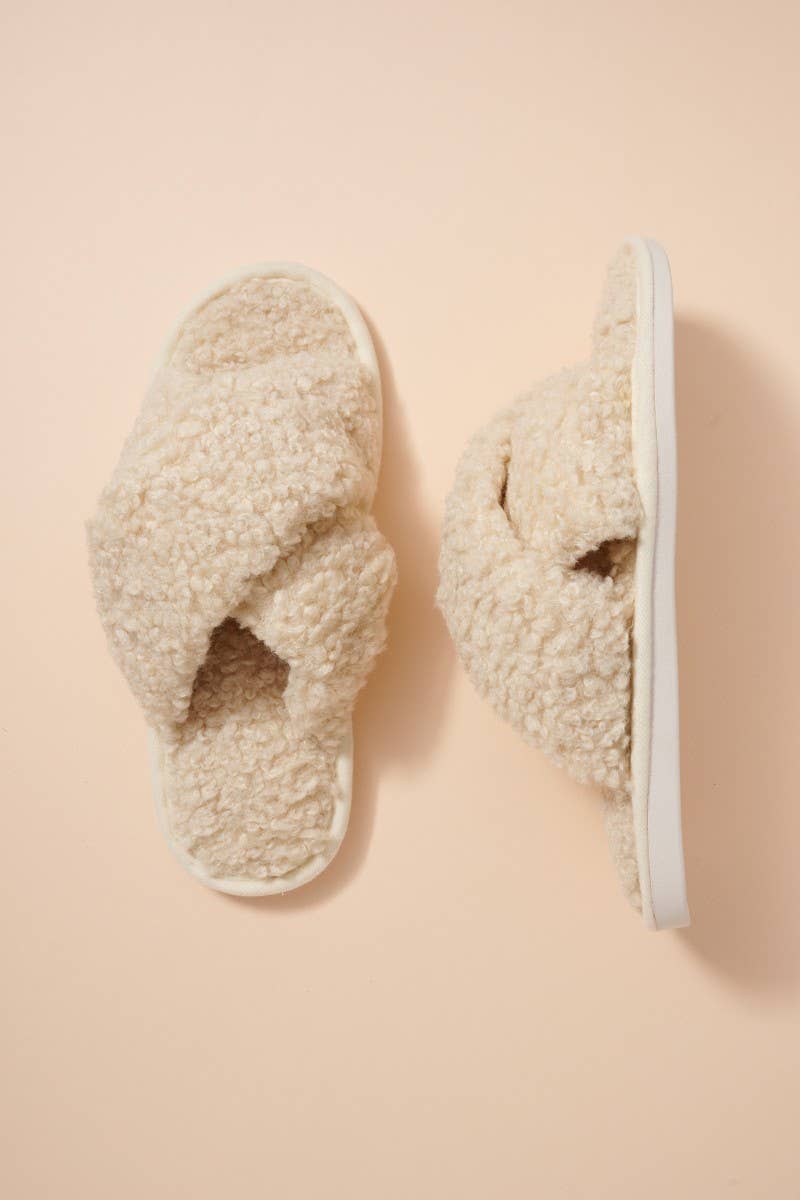 Teddy Sherpa Fur Slippers