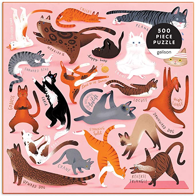 Yoga For Cats 500 Piece Puzzle
