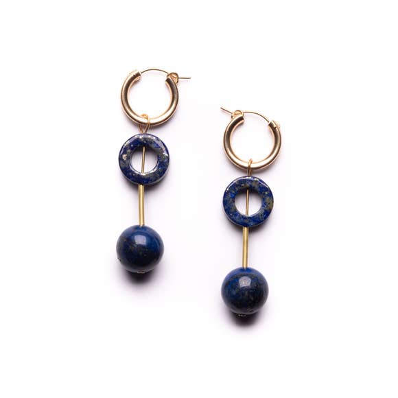 Lapis Terra Earrings