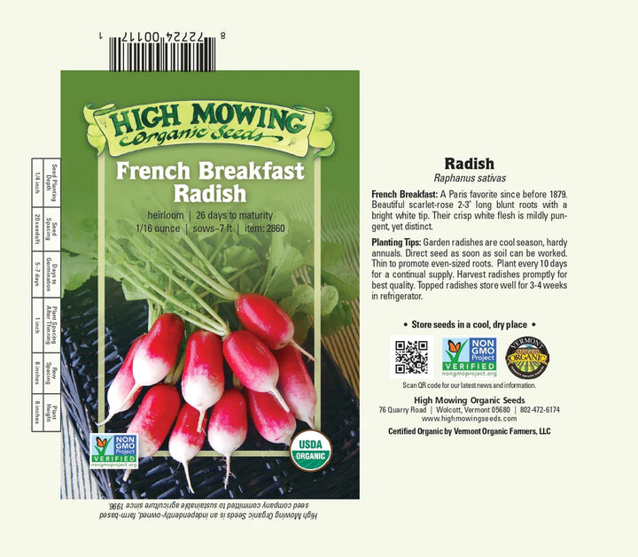 French Breakfast Radish: 1/16 OZ