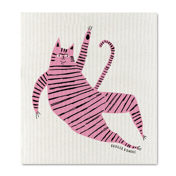 Pink Tiger Sponge Cloth