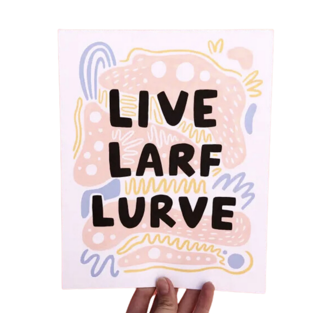 Live Larf Lurve Art Print 8x10