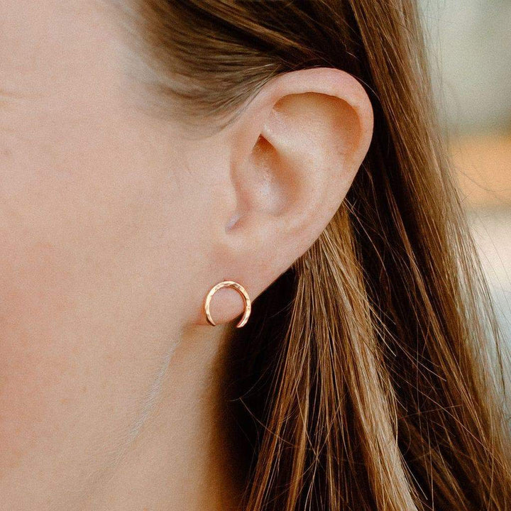 Mini Moon Earrings