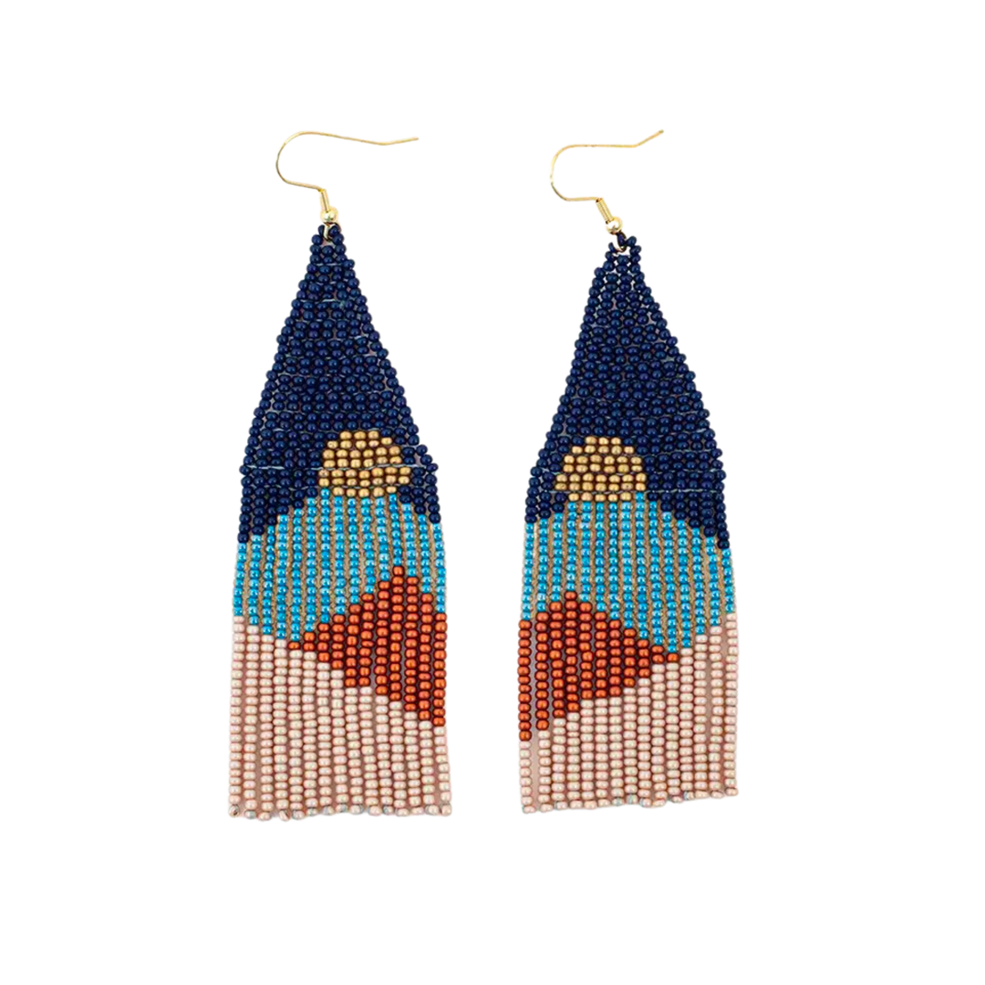 Vista Beaded Fringe Earring